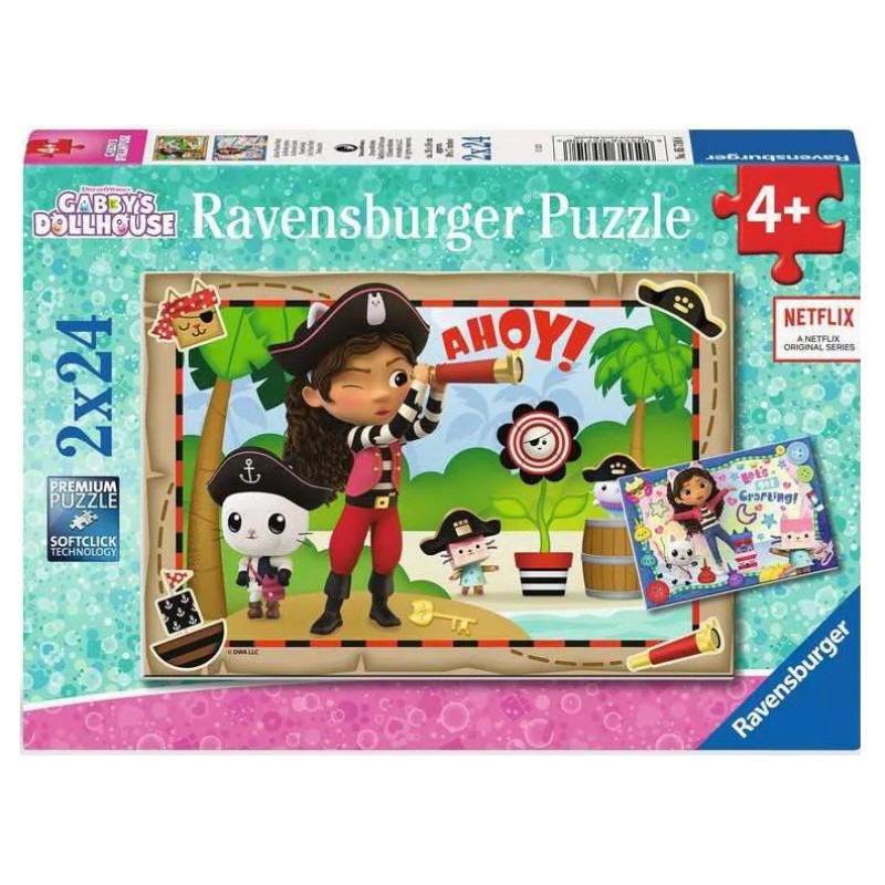 Ravensburger Παιδικό Παζλ "Gabby's Dollhouse" 2x24 κομμάτια 