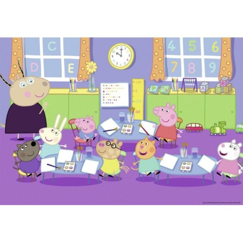 Ravensburger Παιδικό Παζλ "Peppa στη Ζωγραφική" 2x24 κομμάτια 