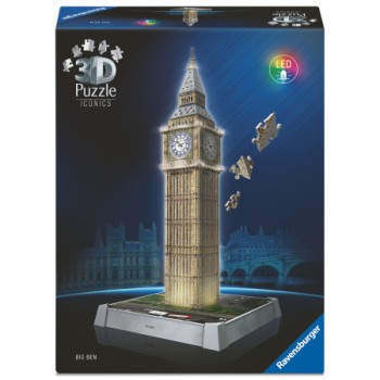 Ravensburger 3D Puzzle Iconics "Big Ben Night Edition" 