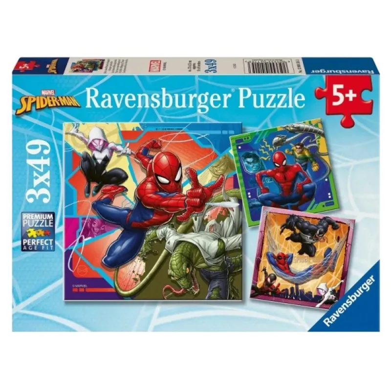 Ravensburger Παιδικό Παζλ "Spiderman" 3x49 κομμάτια 