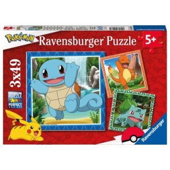 Ravensburger Παιδικό Παζλ "Pokemon" 3x49 κομμάτια 