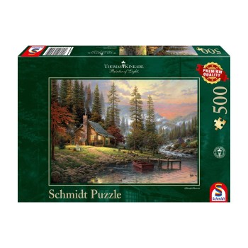 Schmidt Παζλ 500 Thomas Kinkade Σαλε στο βουνο