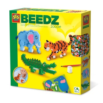 SES Creative "Χάντρες σιδερώματος – Safari Animals"