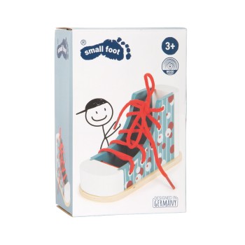 Small Foot Ξύλινο Παιχνίδι Εκμάθησης Δεσίματος Κορδονιών