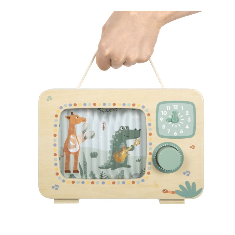 Small Foot  Ξύλινο Μουσικό Κουτι Τηλεόραση "Safari"