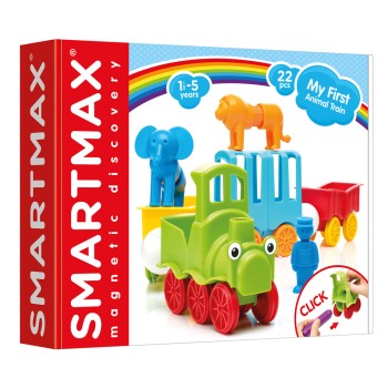 SmartMax Κατασκευές με Μαγνήτη Τρενάκι με Ζωάκια 25τεμ.