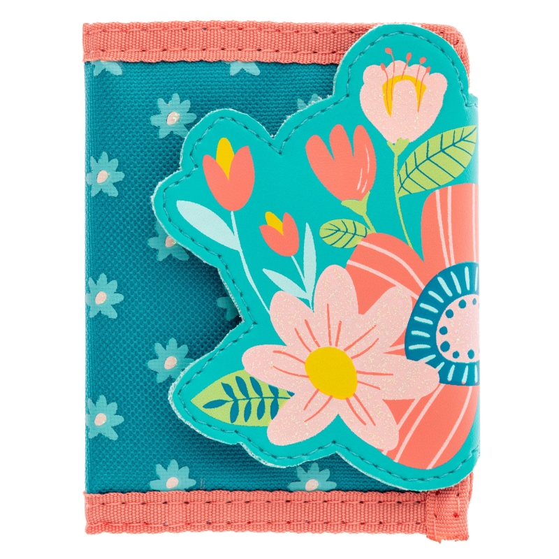 Παιδικό Πορτοφόλι, Turquoise Floral