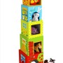 Tooky Toy Κύβοι  Στοιβαξης Με Ξύλινες Φιγούρες "Φάρμα"