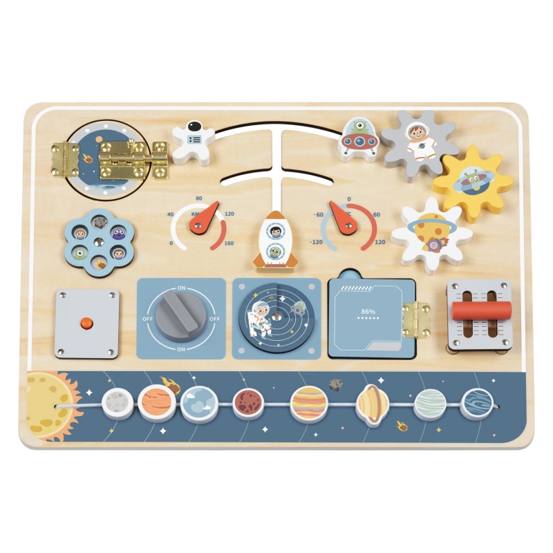 Tooky Toy Ξυλινος Πίνακας Δραστηριοτήτων "Διάστημα"