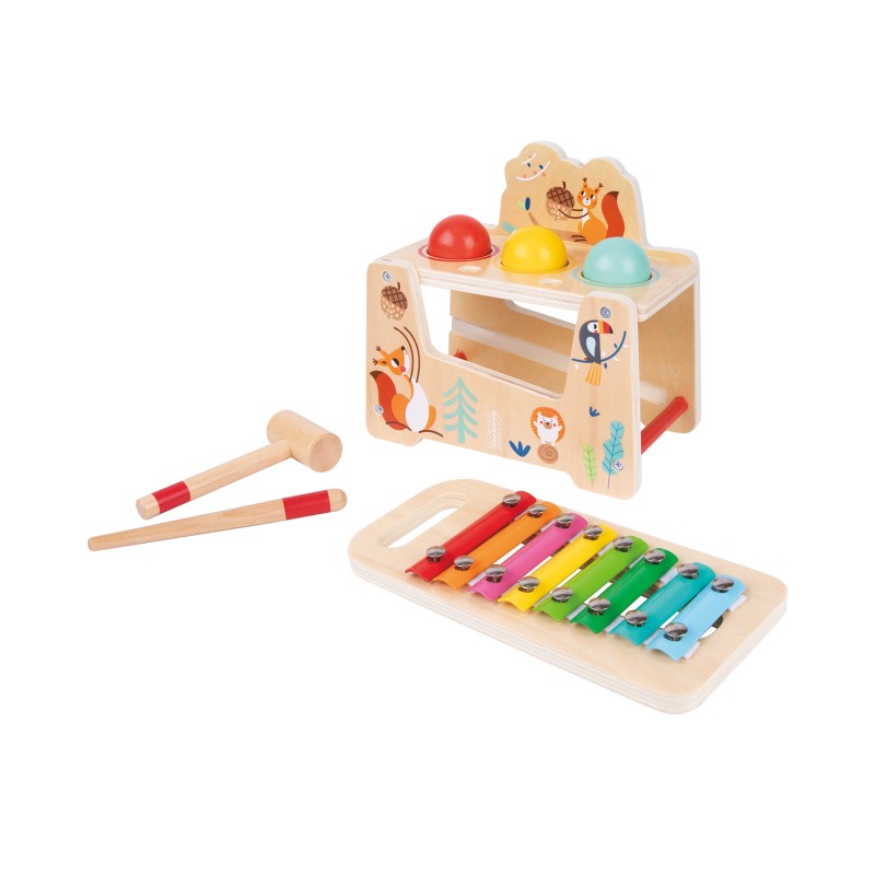 Tooky Toy Ξυλινο Παιχνιδι Χτυπώ & Παίζω Ξυλόφωνο