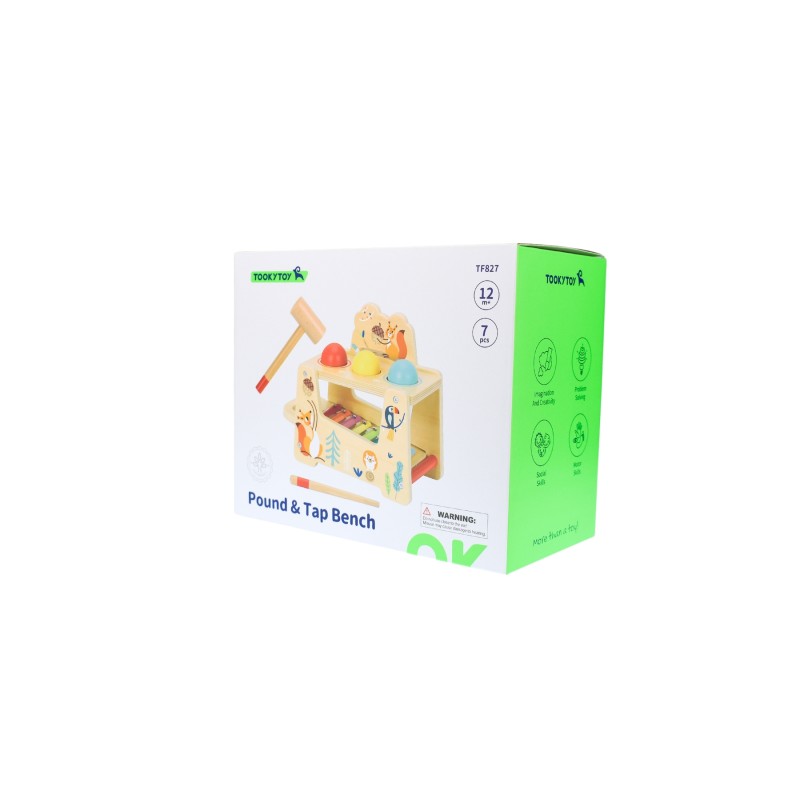 Tooky Toy Ξυλινο Παιχνιδι Χτυπώ & Παίζω Ξυλόφωνο