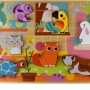 Tooky Toy Ξύλινο Παζλ Με Ενσφηνώματα "Ζωάκια"