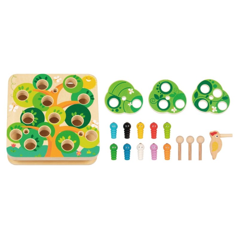Tooky Toy Ξύλινο Παιχνίδι Τοποθετώ Τα Έντομα 