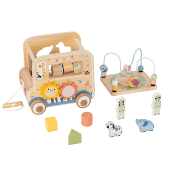 Tooky Toy Ξύλινο Αυτοκίνητο Δραστηριοτήτων 