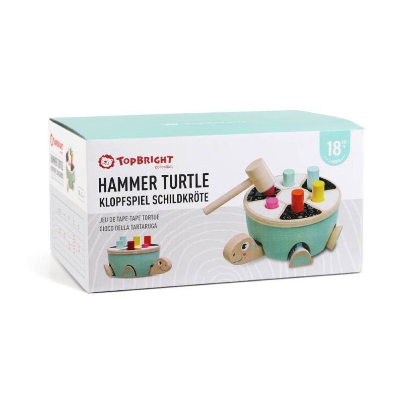 TOPBRIGHT Ξύλινη Χελώνα με Σφυράκι "Hammer Game Turtle"