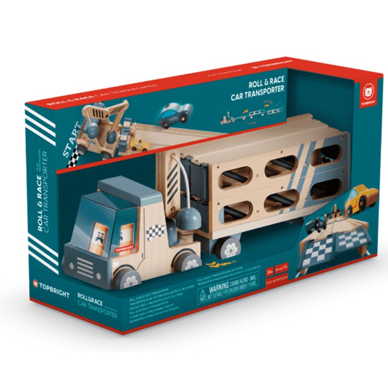 TOPBRIGHT Montessori 2 σε 1 Roll & Race Car