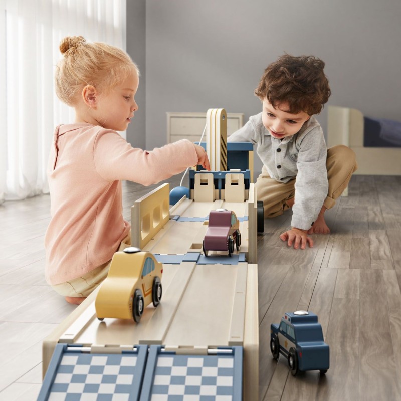 TOPBRIGHT Montessori 2 σε 1 Roll & Race Car