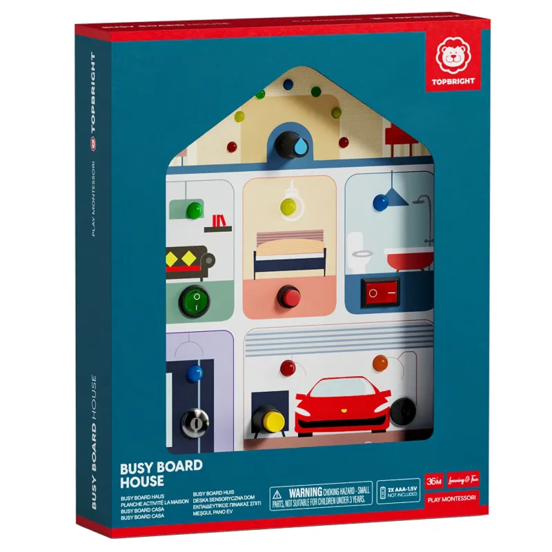 TOPBRIGHT Πίνακας Δραστηριοτήτων Σπίτι "Busy Board House"