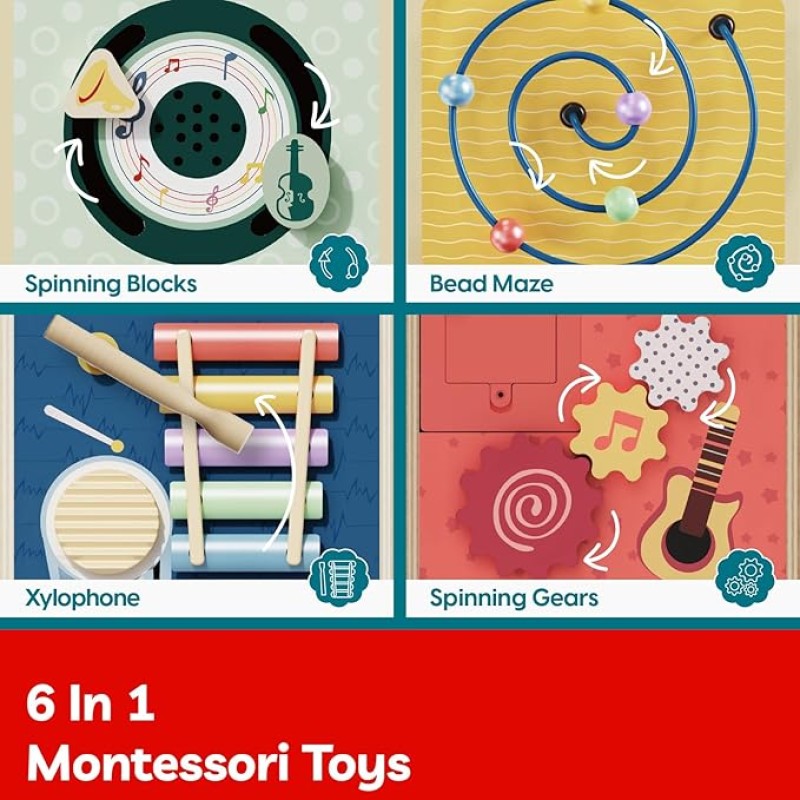 TOPBRIGHT Μουσικός Κύβος Δραστηριοτήτων "Music Activity Cube"