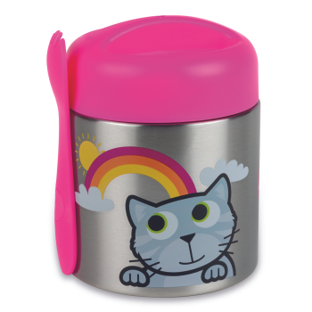 TUMTUM Θερμός φαγητού με μαγνητικό κουτάλι "BLUEBELL THE CAT" 