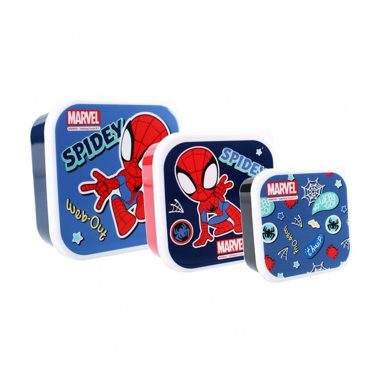 Σετ φαγητοδοχείων (3 σε 1) "Spidey" Fresh Bites