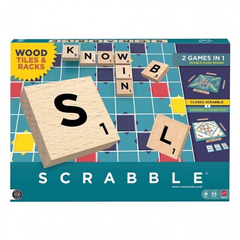 SCRABBLE ΜΕ ΞΥΛΙΝΑ ΓΡΑΜΜΑΤΑ 