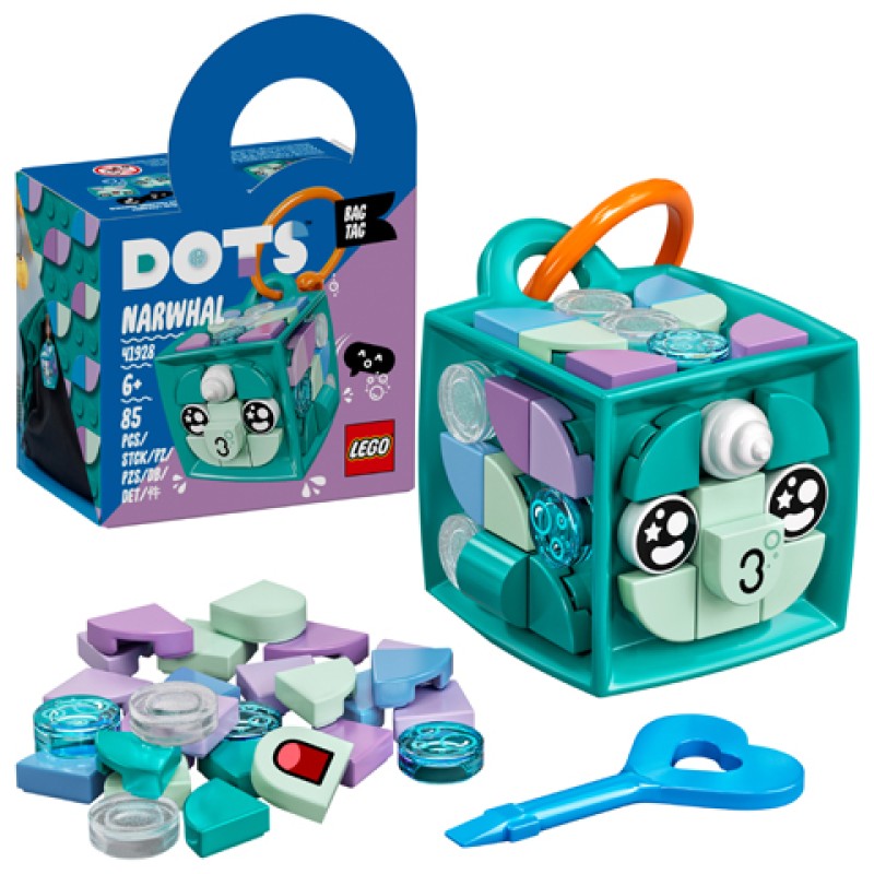 LEGO Dots Bag Tag Narwhal (41928)