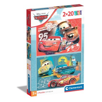 Clementoni Παιδικό Παζλ S.C. "Cars" 2x20 κομμάτια 