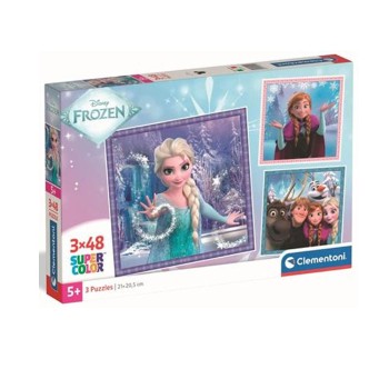 Clementoni Παιδικό Παζλ S.C. "Frozen" 3x48 κομμάτια