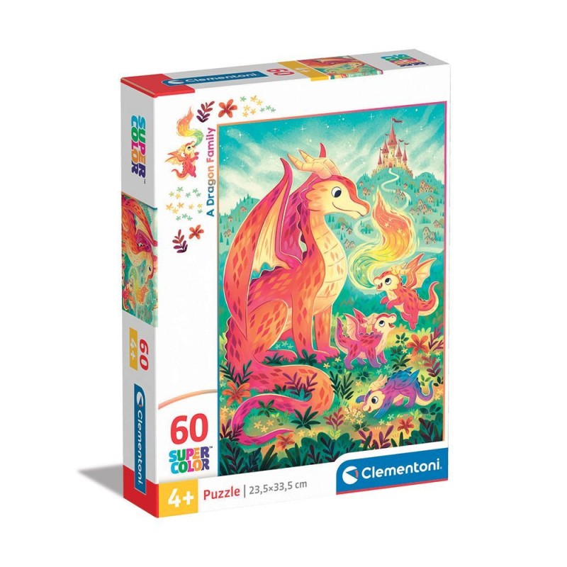 Clementoni Παιδικό Παζλ S.C. "Dragon Family" 60 κομμάτια