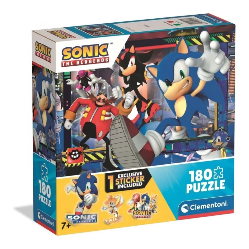 Clementoni Παιδικό Παζλ S.C. Sonic 180 κομμάτια 