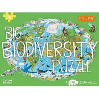 THE BIG BIODIVERSITY PUZZLE A SHAPED JIGSAW PUZZLE BY YUVAL ZOMMER