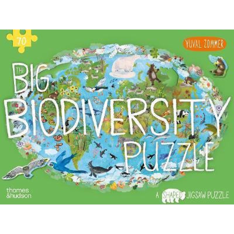 THE BIG BIODIVERSITY PUZZLE A SHAPED JIGSAW PUZZLE BY YUVAL ZOMMER