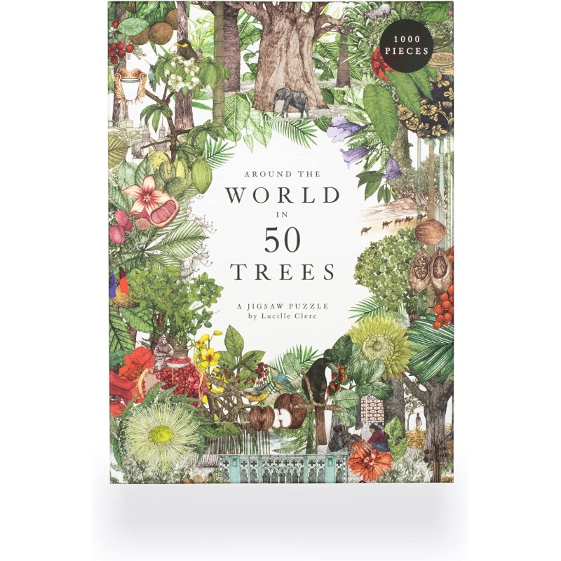 AROUND THE WORLD IN 50 TREES: A JIGSAW PUZZLE - 1000 PIECES