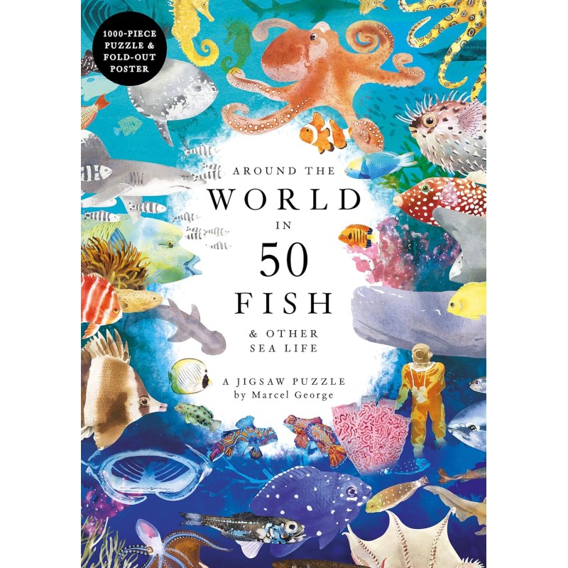 AROUND THE WORLD IN 50 FISH: A JIGSAW PUZZLE - 1000 PIECES