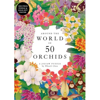 AROUND THE WORLD IN 50 ORCHIDS: A JIGSAW PUZZLE - 1000 PIECES