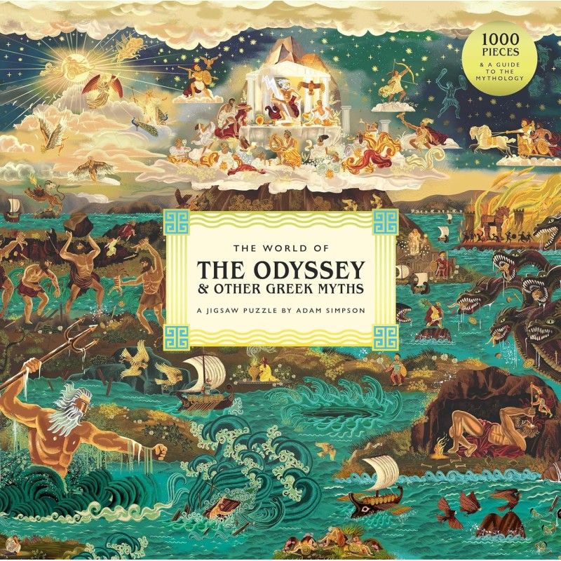 THE WORLD OF THE ODYSSEY & OTHER GREEK MYTHS - A 1000-PIECE JIGSAW PUZZLE BY ADAM SIMPSON
