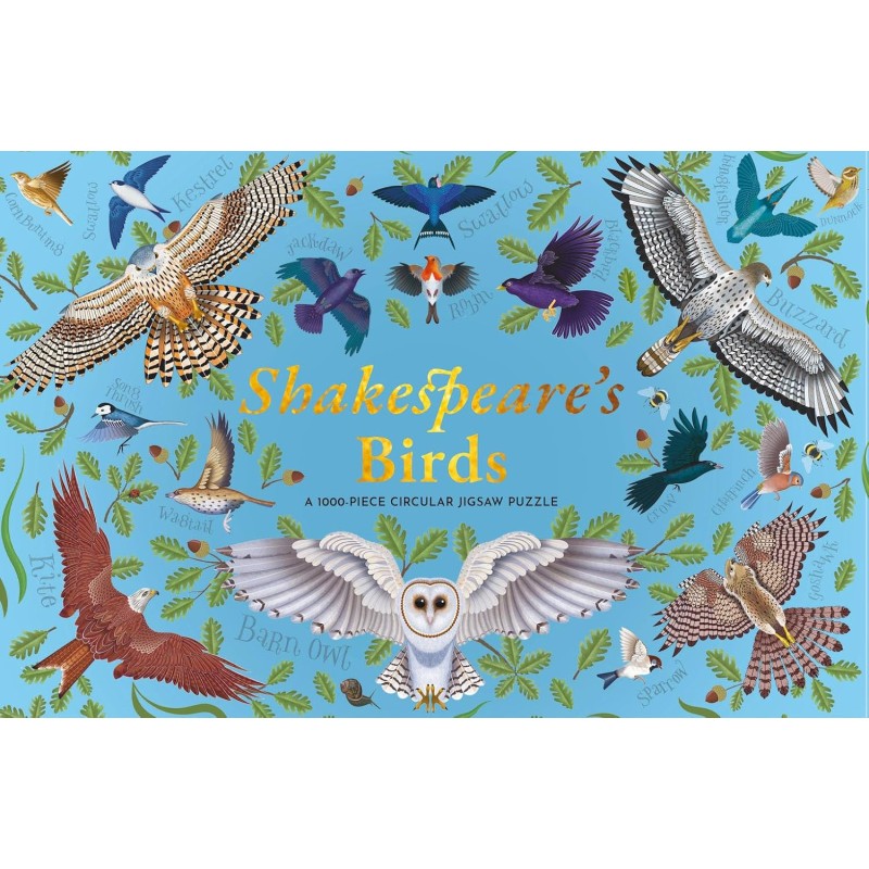 SHAKESPEARES BIRDS A 1000-PIECE CIRCULAR JIGSAW PUZZLE FOR ADULTS, PREMIUM QUALITY, BEAUTIFUL DESIG