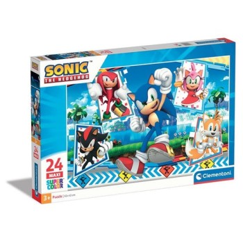 Clementoni Παιδικό Παζλ S.C. Maxi "Sonic" 24 κομμάτια