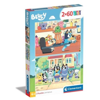 Clementoni Παιδικό Παζλ S.C. "Bluey" 2x60 κομμάτια 