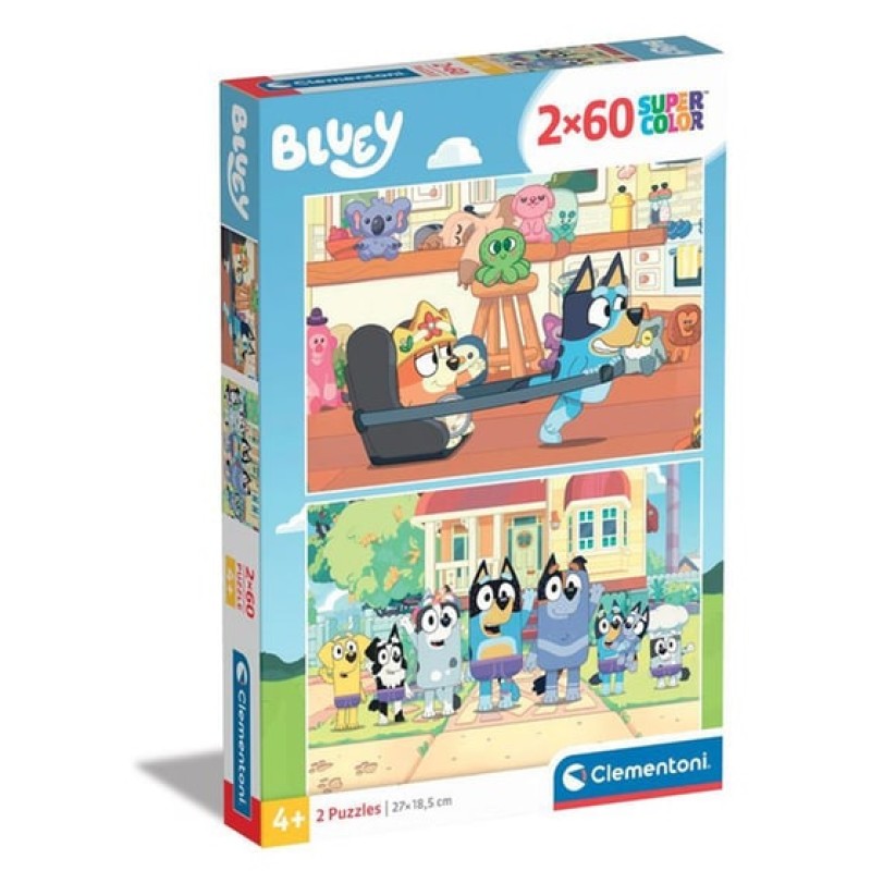 Clementoni Παιδικό Παζλ S.C. "Bluey" 2x60 κομμάτια 