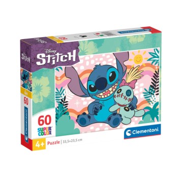 Clementoni Παιδικό Παζλ S.C. "Stitch" 60 κομμάτια
