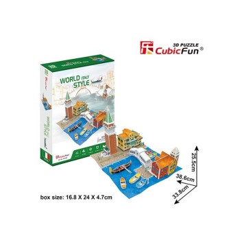 CubicFun 3D Puzzle World Style "Ιταλία"
