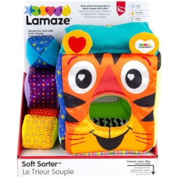 Lamaze Μαλακός Κύβος Ταξινόμησης "Animal Faces"