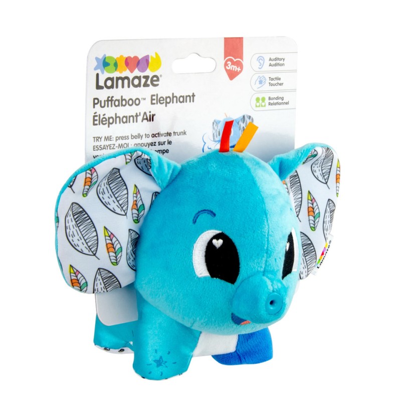 Lamaze Διαδραστικό Αισθητηριακό Παιχνίδι "Puffaboo Ελεφαντάκι"
