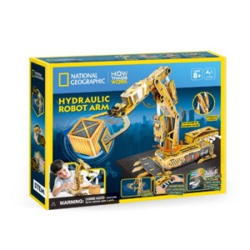 CubicFun 3D Puzzle National Geographic Large "STEM Υδραυλικός Ρομποτικός Βραχίονας"