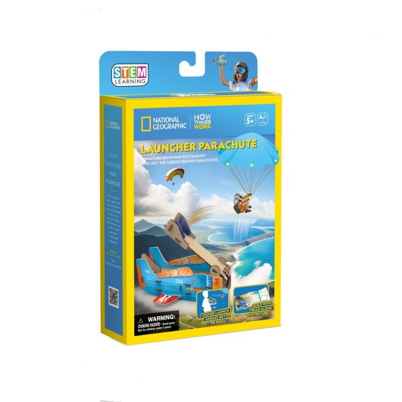 CubicFun 3D Puzzle National Geographic "STEM Εκτοξευτής Αλεξιπτωτιστών"