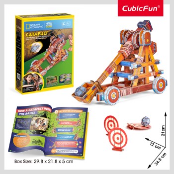 CubicFun 3D Puzzle National Geographic "STEM Καταπέλτης"
