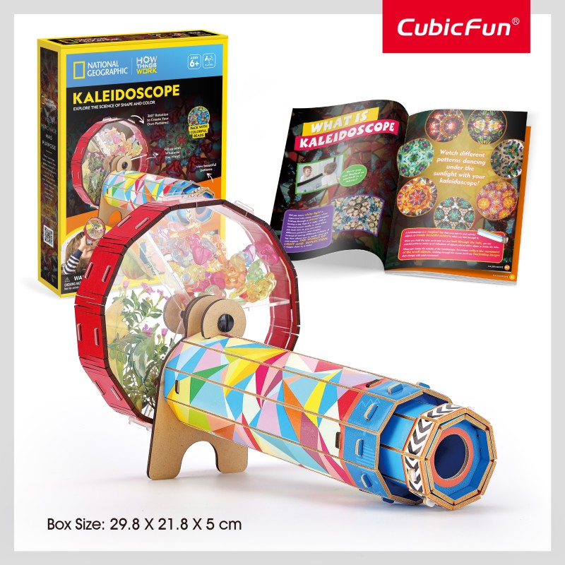 CubicFun 3D Puzzle National Geographic Large "STEM Καλειδοσκόπιο"