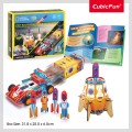 CubicFun 3D Puzzle National Geographic 2 in 1 "STEM Εκτοξευτής Πυραύλων και Αγωνιστικών Αυτοκινήτων"